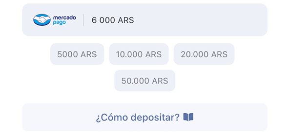 Entra a la sección de depósitos