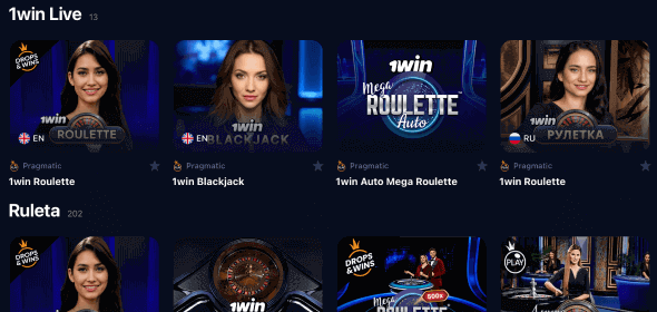 Ve al catálogo y elige un juego en vivo