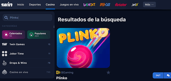 Encuentra Plinko y juega Encuentra Plinko y juega